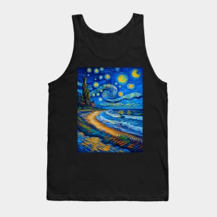 Myrtle Beach at starry night Tank Top